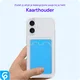 Apple iPhone 17e / 16e Hoesje Dun TPU met Pasjeshouder Back Cover Transparant afbeelding 2