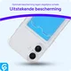Apple iPhone 17e / 16e Hoesje Dun TPU met Pasjeshouder Back Cover Transparant afbeelding 5