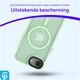 Apple iPhone 17e / 16e Hoesje met MagSafe Back Cover Matte Groen afbeelding 2