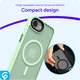 Apple iPhone 17e / 16e Hoesje met MagSafe Back Cover Matte Groen afbeelding 7
