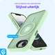 Apple iPhone 17e / 16e Hoesje met MagSafe Back Cover Matte Groen afbeelding 8