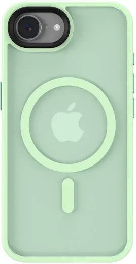 Apple iPhone 17e / 16e Hoesje met MagSafe Back Cover Matte Groen afbeelding 12