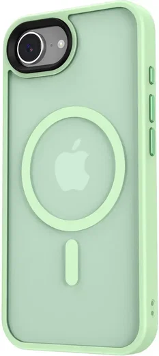 Apple iPhone 17e / 16e Hoesje met MagSafe Back Cover Matte Groen afbeelding 17