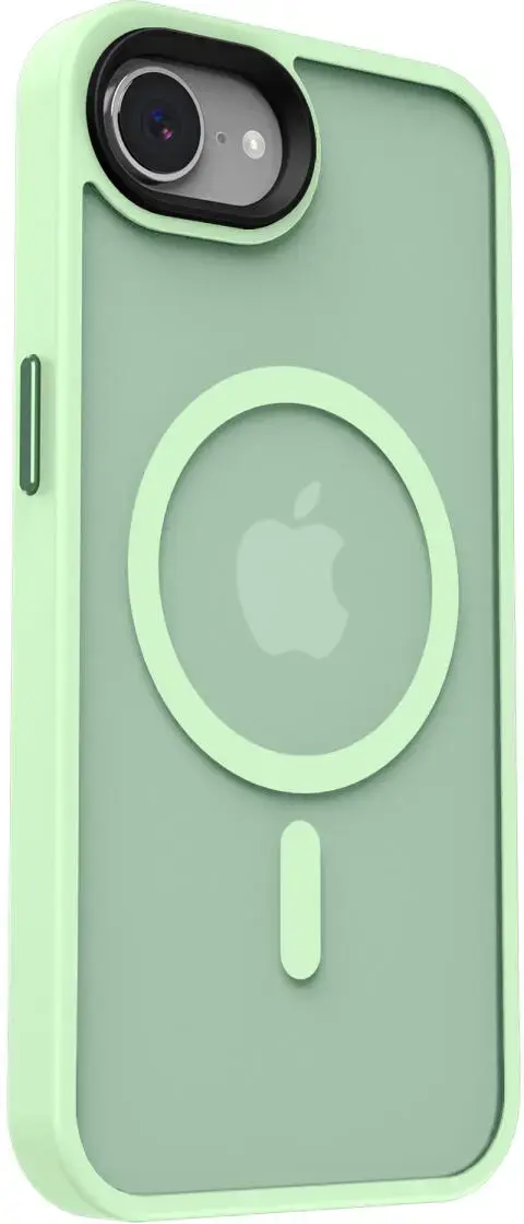 Apple iPhone 17e / 16e Hoesje met MagSafe Back Cover Matte Groen afbeelding 18