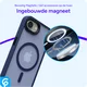 Apple iPhone 17e / 16e Hoesje met MagSafe Back Cover Matte Blauw afbeelding 8