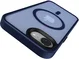 Apple iPhone 17e / 16e Hoesje met MagSafe Back Cover Matte Blauw afbeelding 12
