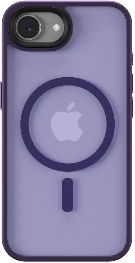 Apple iPhone 17e / 16e Hoesje met MagSafe Back Cover Matte Paars afbeelding 13
