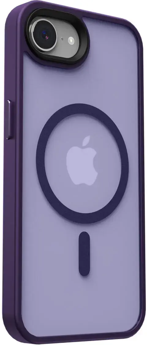 Apple iPhone 17e / 16e Hoesje met MagSafe Back Cover Matte Paars afbeelding 19