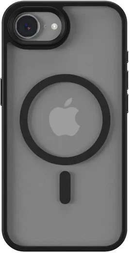 Apple iPhone 17e / 16e Hoesje met MagSafe Back Cover Matte Zwart afbeelding 13