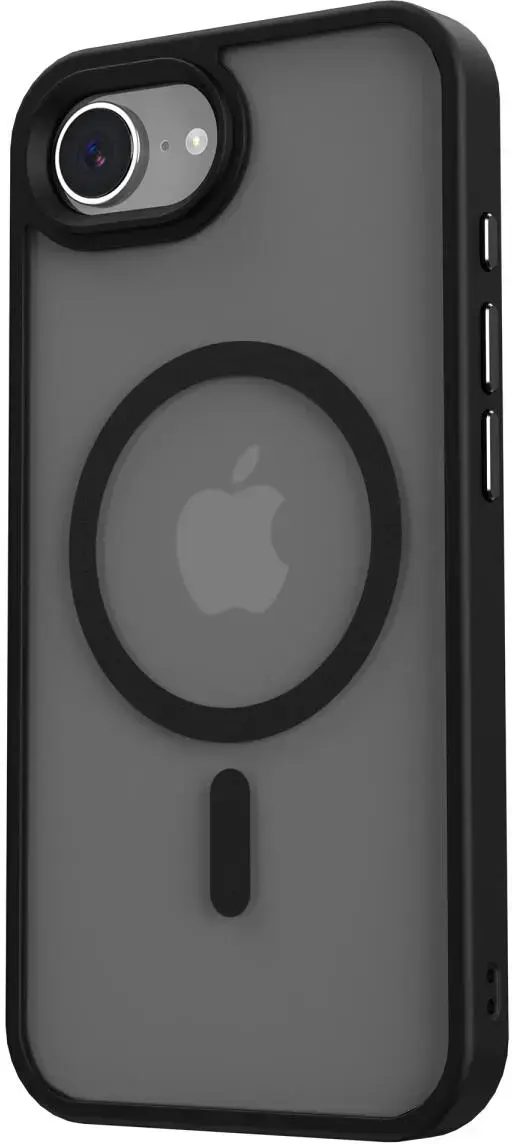 Apple iPhone 17e / 16e Hoesje met MagSafe Back Cover Matte Zwart afbeelding 18