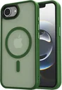 Apple iPhone 17e / 16e Hoesje met MagSafe Back Cover Matte Donker Groen