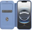 Apple iPhone 17e / 16e Hoesje met MagSafe / Qi2 Book Case Transparant / Blauw