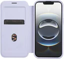 Apple iPhone 17e / 16e Hoesje met MagSafe / Qi2 Book Case Transparant / Paars