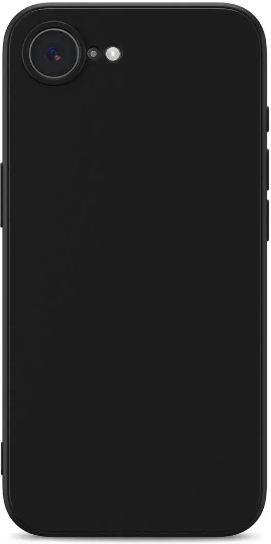 Apple iPhone 17e / 16e Hoesje met Camera Bescherming Dun TPU Back Cover Zwart afbeelding 4