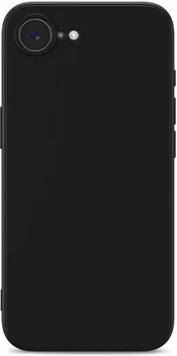 Apple iPhone 17e / 16e Hoesje met Camera Bescherming Dun TPU Back Cover Zwart afbeelding 4