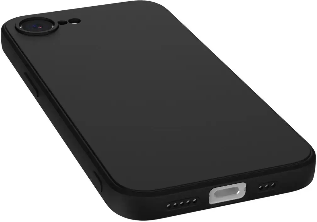 Apple iPhone 17e / 16e Hoesje met Camera Bescherming Dun TPU Back Cover Zwart afbeelding 8