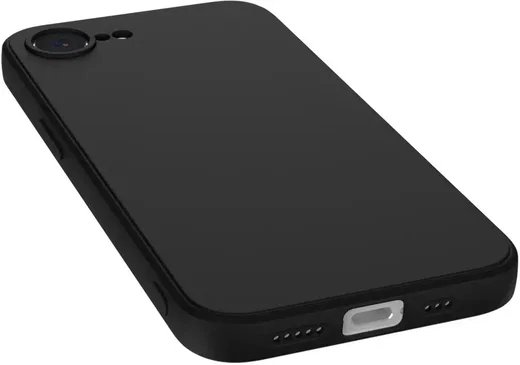 Apple iPhone 17e / 16e Hoesje met Camera Bescherming Dun TPU Back Cover Zwart afbeelding 8