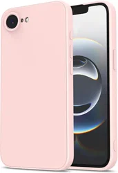 Apple iPhone 17e / 16e Hoesje met Camera Bescherming Dun TPU Back Cover Roze afbeelding