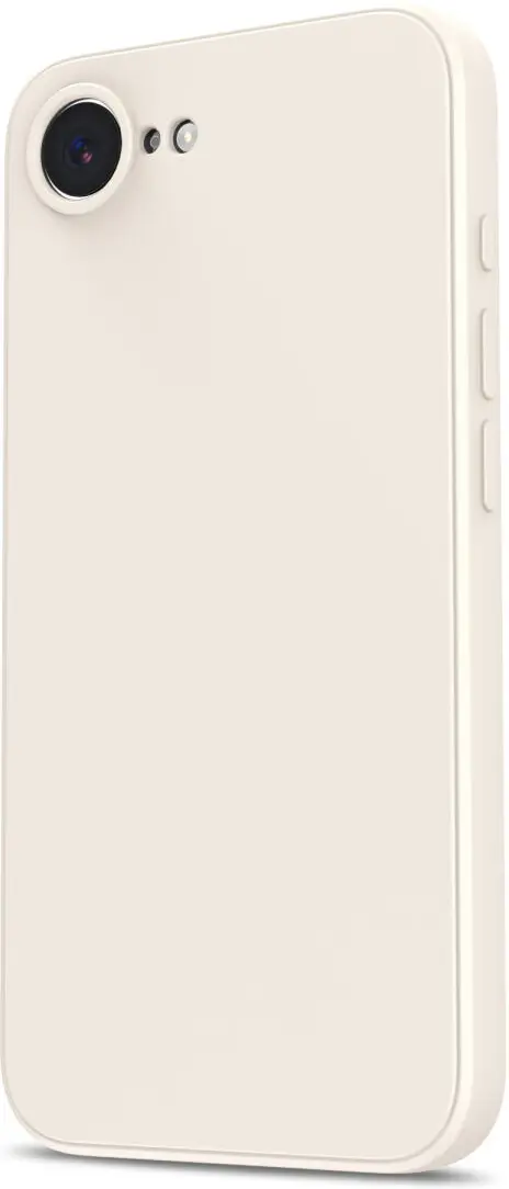 Apple iPhone 17e / 16e Hoesje met Camera Bescherming Dun TPU Back Cover Beige afbeelding 5