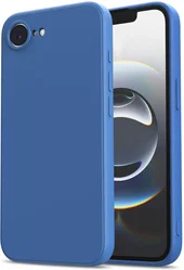 Apple iPhone 17e / 16e Hoesje met Camera Bescherming Dun TPU Back Cover Blauw afbeelding