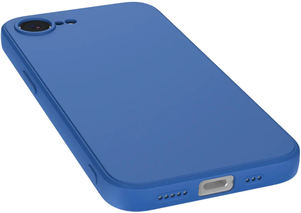 Apple iPhone 17e / 16e Hoesje met Camera Bescherming Dun TPU Back Cover Blauw afbeelding 8
