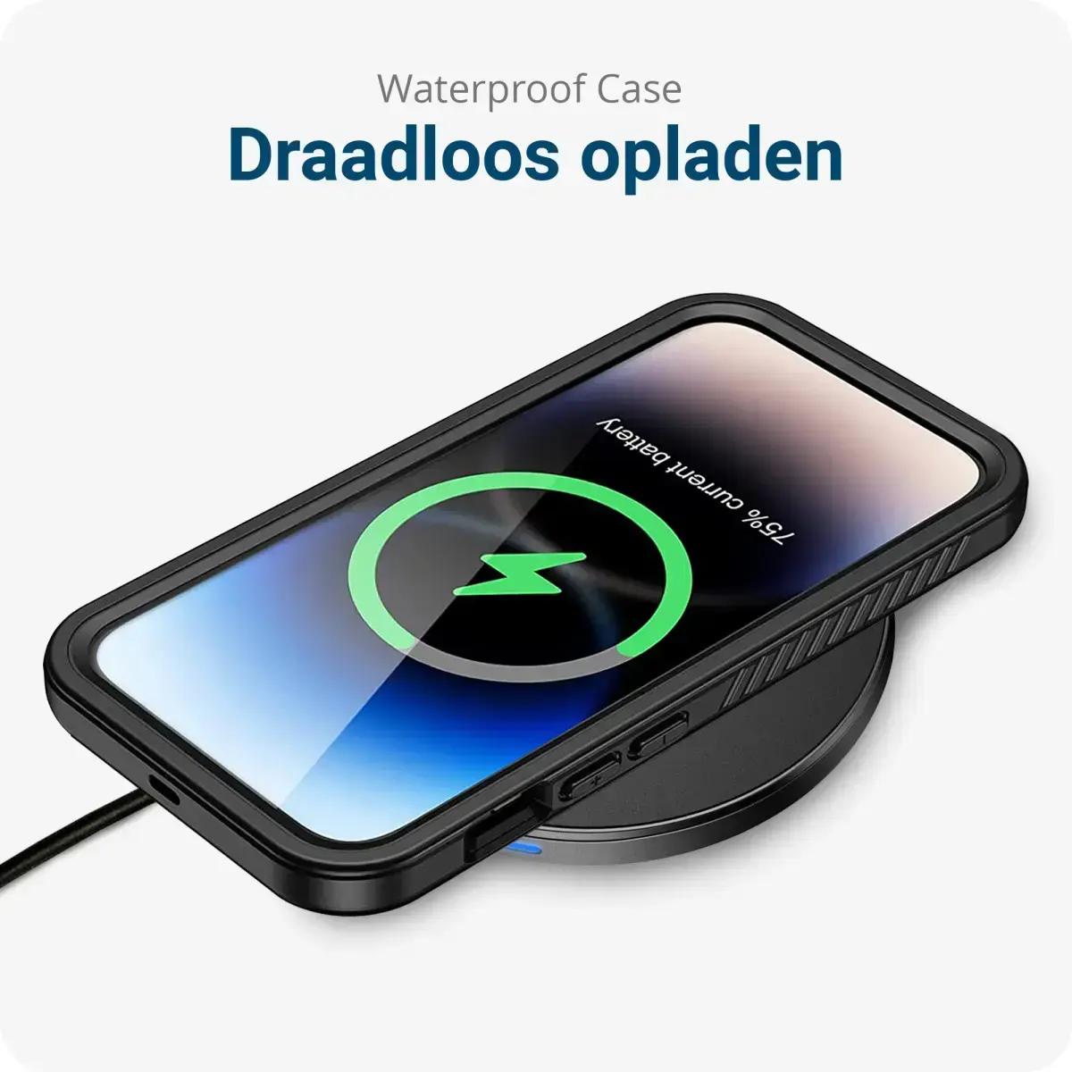 SBG Outdoor Case Apple iPhone 17e / 16e Waterdicht met MagSafe / Qi2 Zwart afbeelding 6