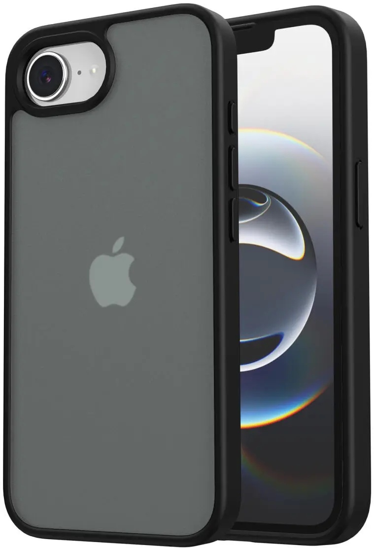 Apple iPhone 17e / 16e Hoesje Back Cover Matte Zwart afbeelding 1