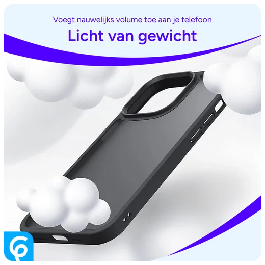 Apple iPhone 17e / 16e Hoesje Back Cover Matte Zwart afbeelding 8