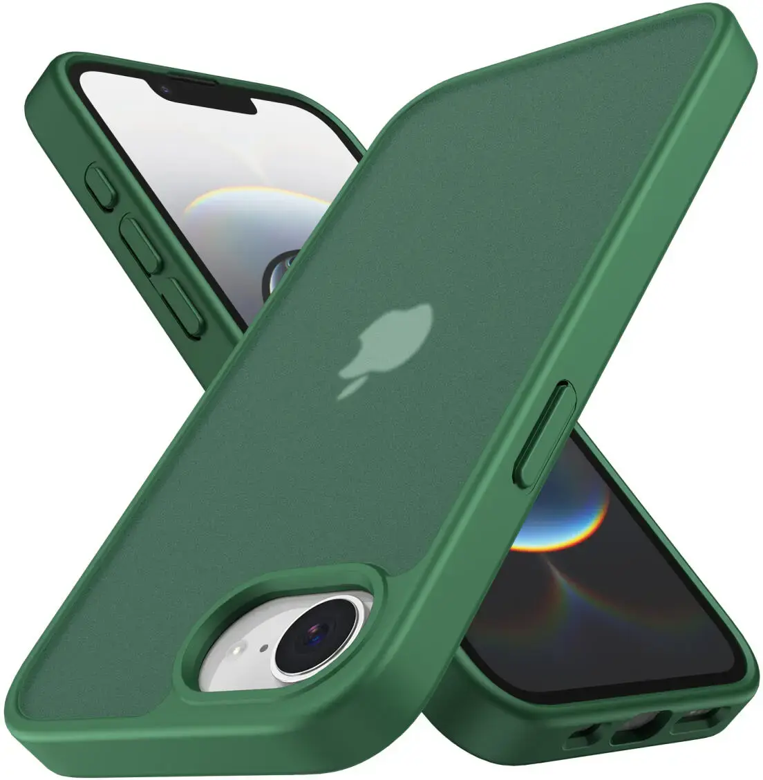 Apple iPhone 17e / 16e Hoesje Back Cover Matte Groen afbeelding 2
