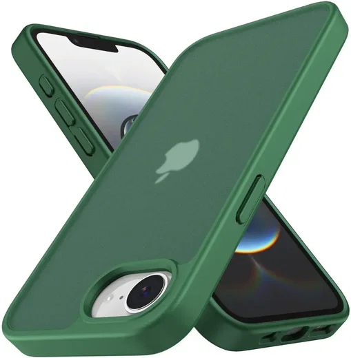 Apple iPhone 17e / 16e Hoesje Back Cover Matte Groen afbeelding 2
