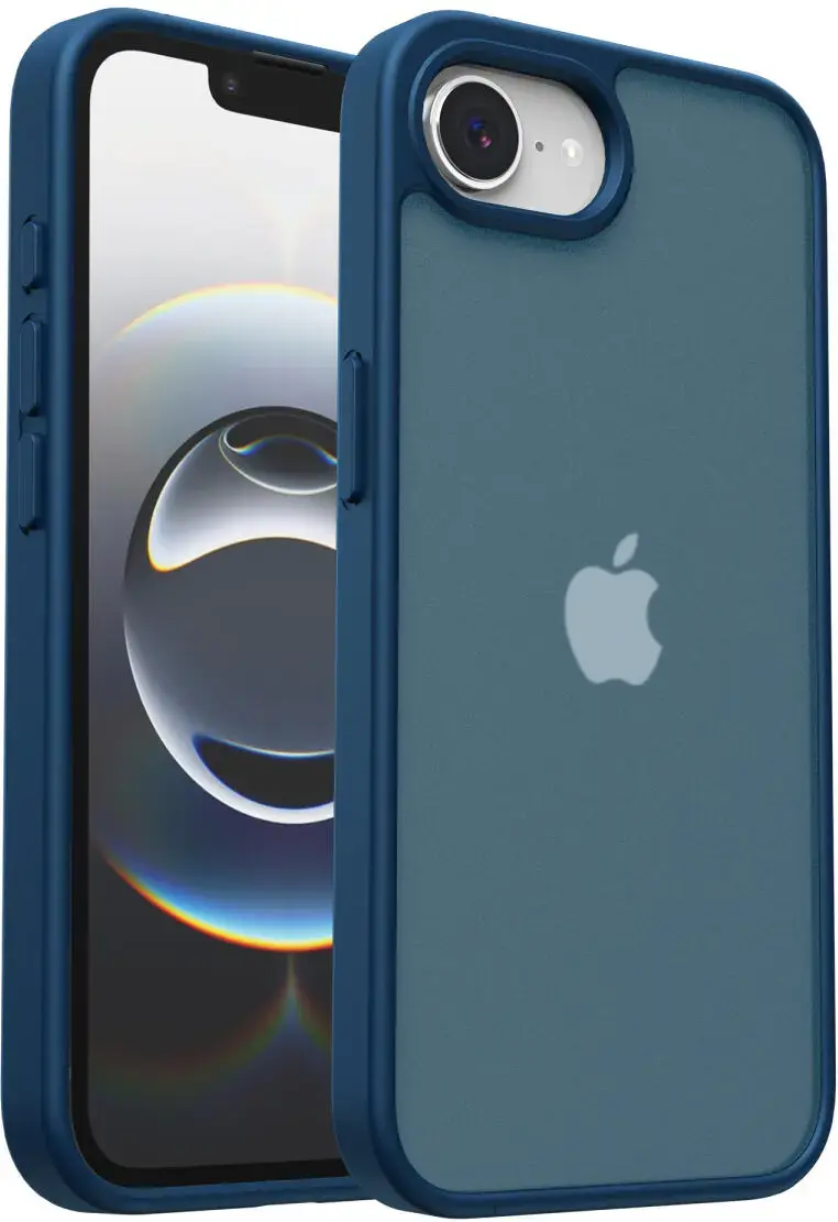 Apple iPhone 17e / 16e Hoesje Back Cover Matte Blauw afbeelding 5
