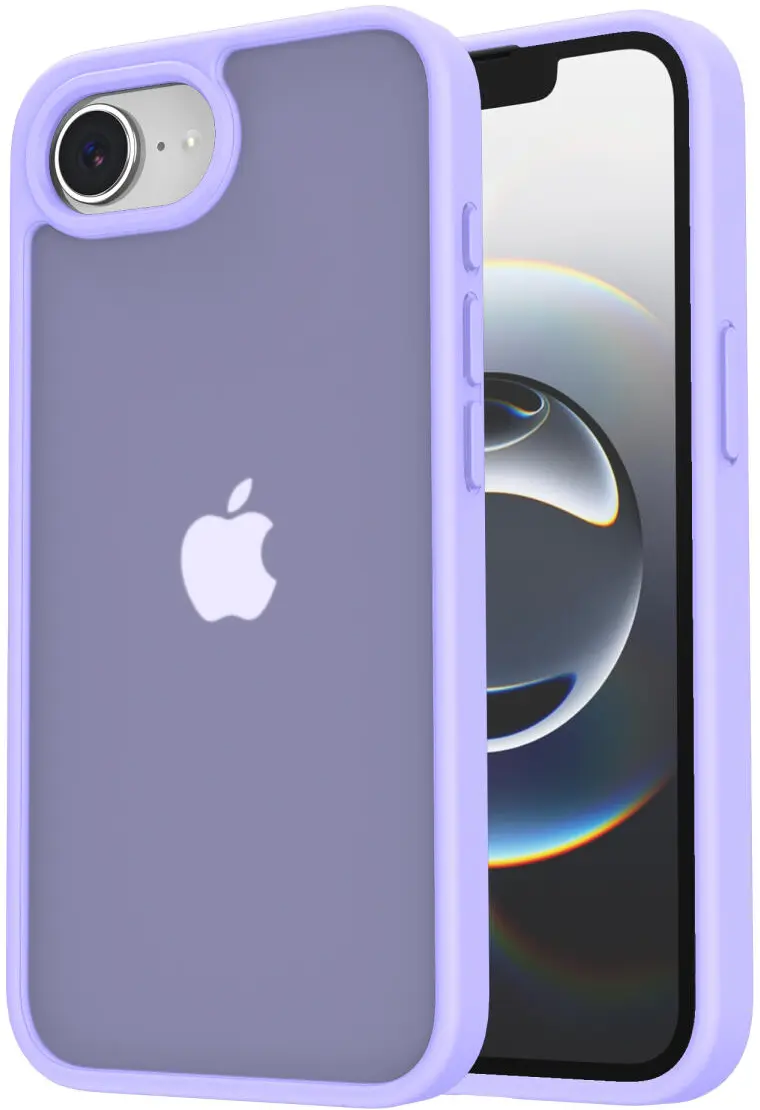 Apple iPhone 17e / 16e Hoesje Back Cover Matte Paars afbeelding 1