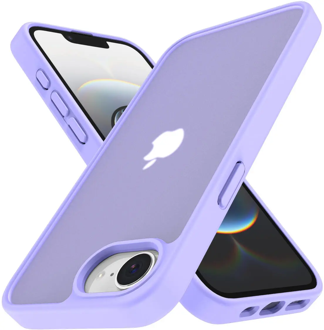 Apple iPhone 17e / 16e Hoesje Back Cover Matte Paars afbeelding 2