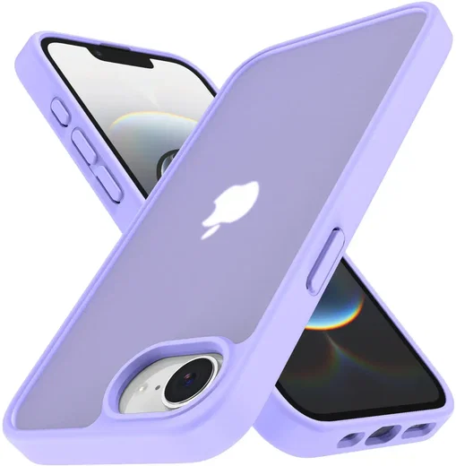 Apple iPhone 17e / 16e Hoesje Back Cover Matte Paars afbeelding 2