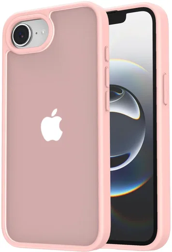 Apple iPhone 17e / 16e Hoesje Back Cover Matte Roze afbeelding 1