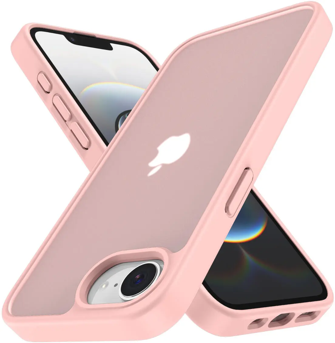 Apple iPhone 17e / 16e Hoesje Back Cover Matte Roze afbeelding 2