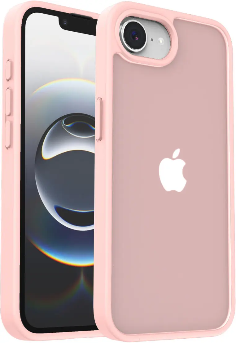 Apple iPhone 17e / 16e Hoesje Back Cover Matte Roze afbeelding 4