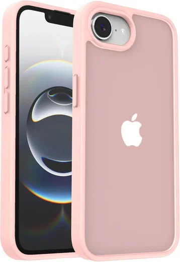 Apple iPhone 17e / 16e Hoesje Back Cover Matte Roze afbeelding 4