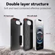 Apple iPhone 17e / 16e Hoesje Dual-Layer Hybride Back Cover MagSafe Zwart afbeelding 6