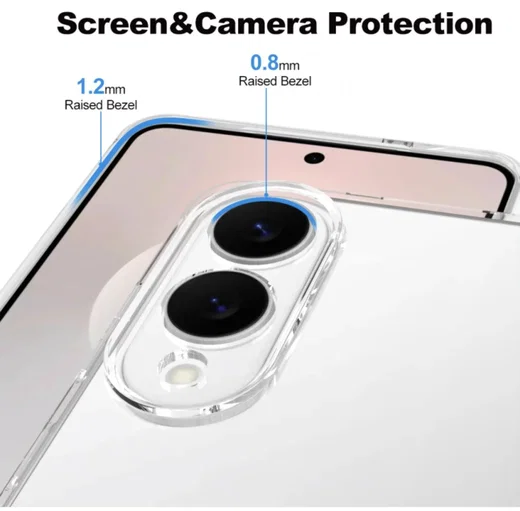 Samsung Galaxy S25 Edge Hoesje Dun TPU Back Cover Transparant afbeelding 3