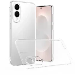 Samsung Galaxy S25 Edge Hoesje Dun TPU Back Cover Transparant afbeelding