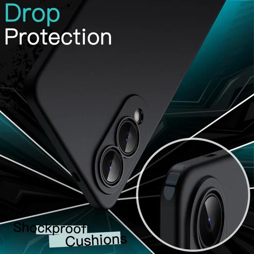 Samsung Galaxy S25 Edge Hoesje Dun TPU Back Cover Matte Zwart afbeelding 6