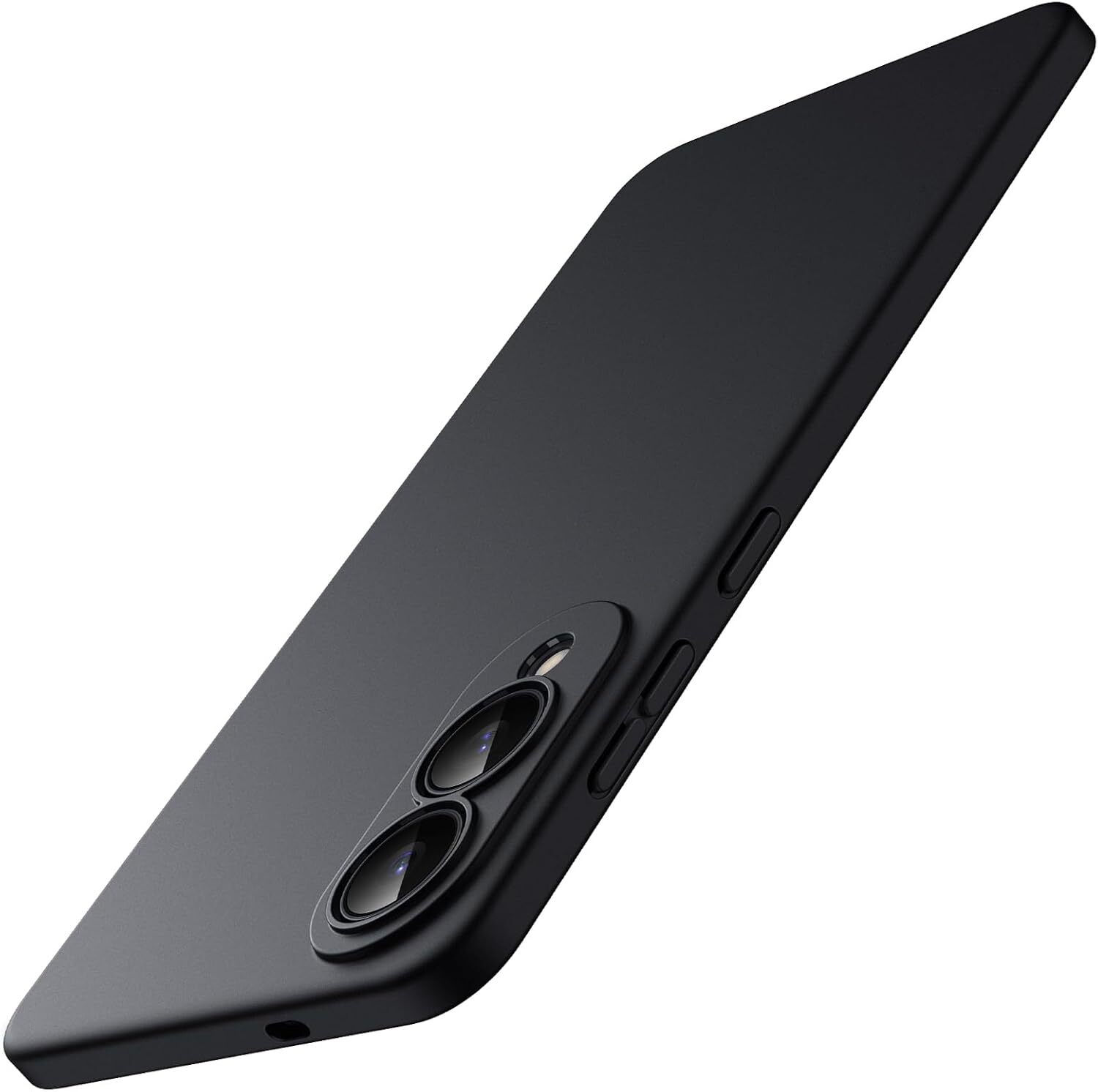 Samsung Galaxy S25 Edge Hoesje Dun TPU Back Cover Matte Zwart afbeelding 1