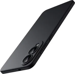 Samsung Galaxy S25 Edge Hoesje Dun TPU Back Cover Matte Zwart afbeelding
