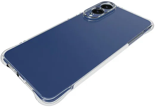 Samsung Galaxy S25 Edge Hoesje Schokbestendig en Dun TPU Back Cover Transparant afbeelding 2