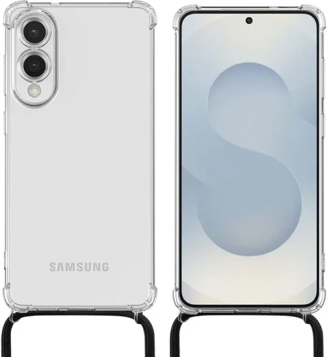 Samsung Galaxy S25 Edge Hoesje met Koord Schokbestendig TPU Transparant afbeelding 7