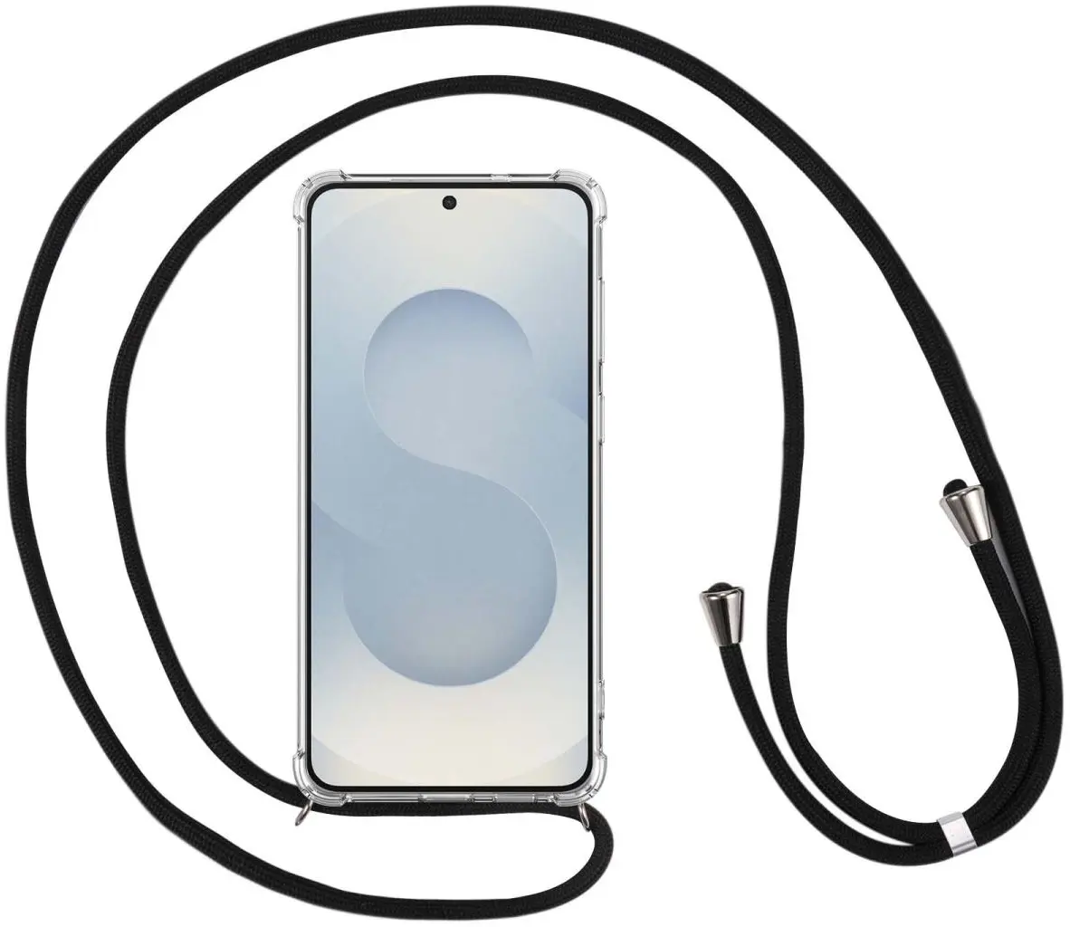 Samsung Galaxy S25 Edge Hoesje met Koord Schokbestendig TPU Transparant afbeelding 8