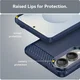 Samsung Galaxy S25 Edge Hoesje Geborsteld TPU Flexibele Back Cover Blauw afbeelding 7