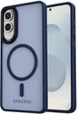 Samsung Galaxy S25 Edge Hoesje met MagSafe Back Cover Matte Blauw