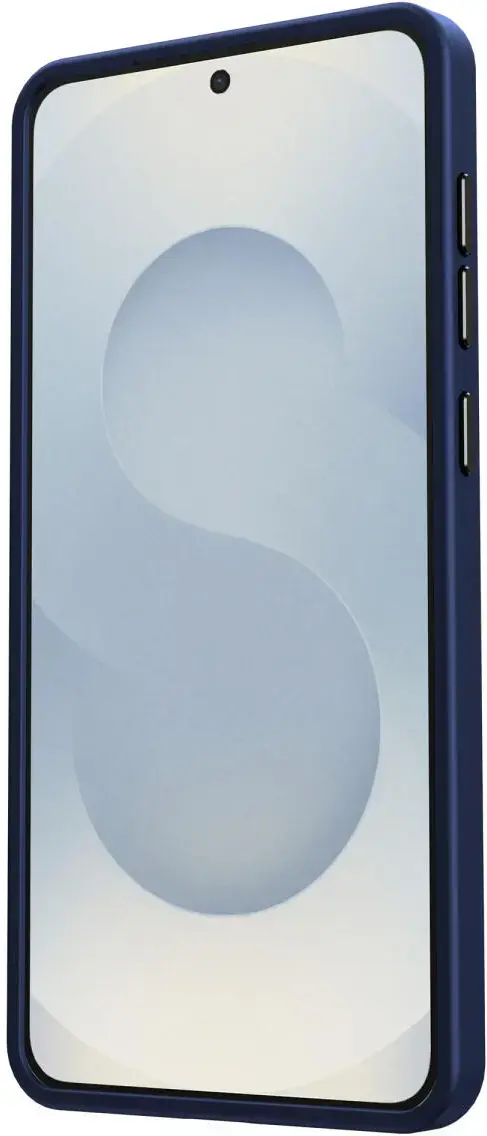 Samsung Galaxy S25 Edge Hoesje met MagSafe Back Cover Matte Blauw afbeelding 11